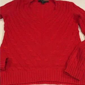 Ralph Lauren Black Label V-Neck Red Sweater